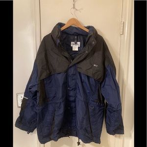 Cintas Navy Tundra Outer Parka w/Hood Mens Nylon Reflective WaterProof Coated XL